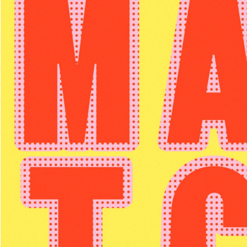 Nuuna, Notebook, Graphic L Glow, Magic Idea, yellow red, detail