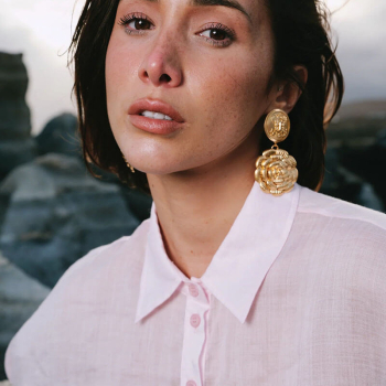 Preview: Interdee Ohrstecker Fleur gold, style model urban