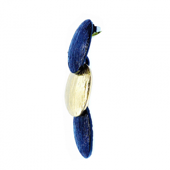 KMO Ohrstecker, Marcie schwarz-gold, Seite