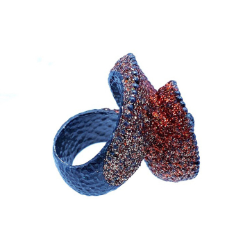 Kmo Ring Michel Kamelite bronze, Rückseite