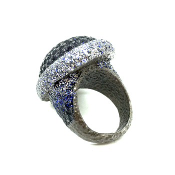 g Mona Lisa, Glitter blau-schwarzt.3 seitlich