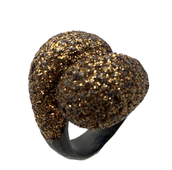 Kmo ring Blum bronze-camel, Glitter, Kamelite
