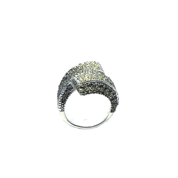 Kmo ring Fizzy gold-green, side