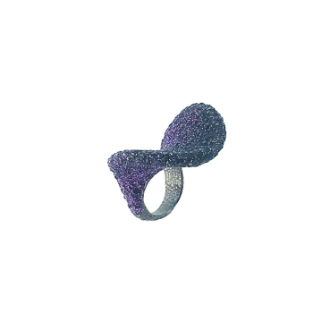 KMO Ring Liva camlite purple side
