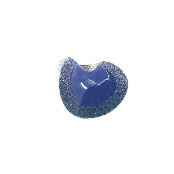 KMO Ring Livo camlite black, Enamelite purple, side