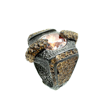 Kmo ring Da Vinco copper, side
