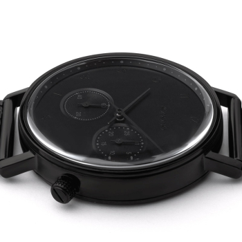 Komono Armbanduhr Walther Raven black,, Seitenansicht