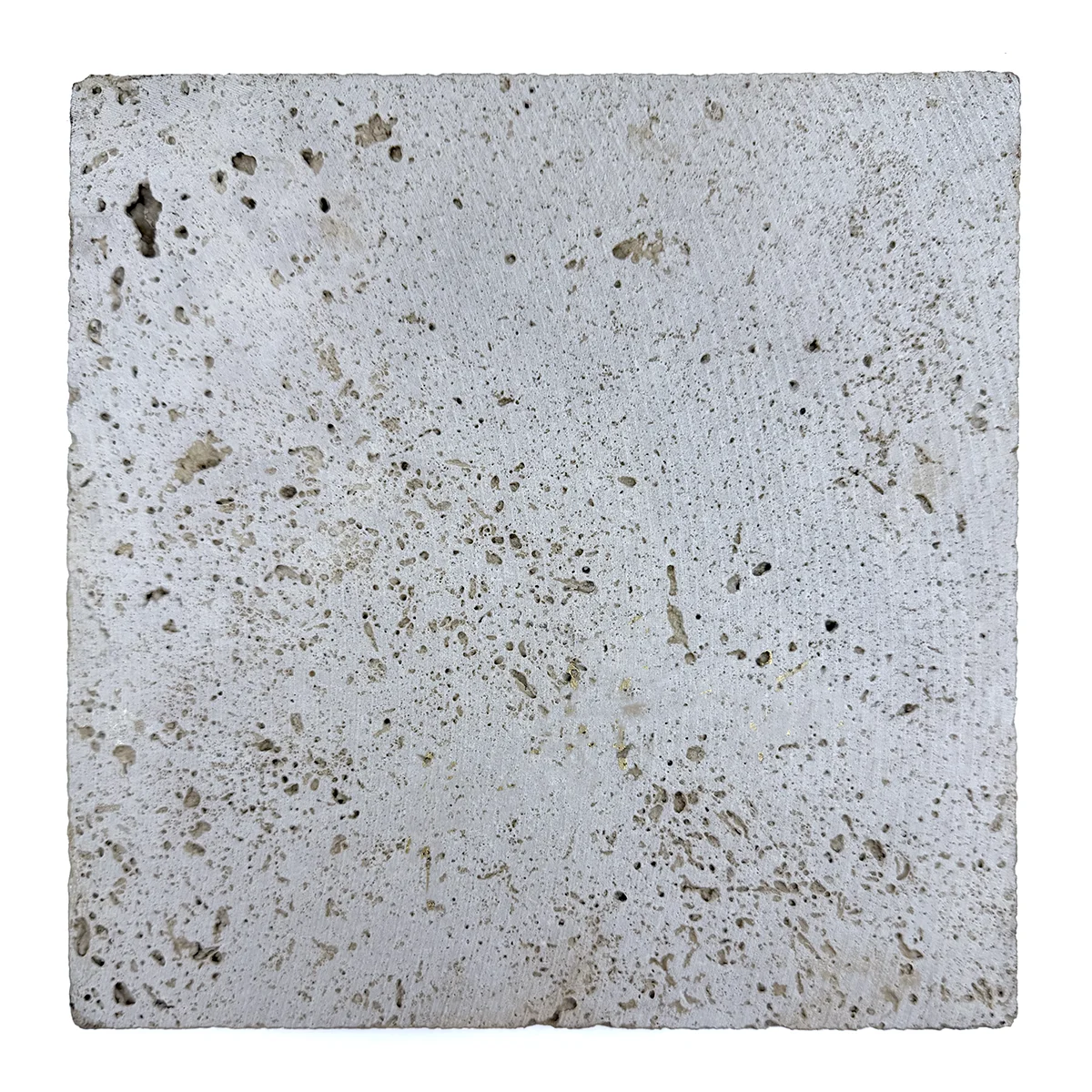 Preview: Travertin Untersetzer Banc de Sardines 20 x 20 cm von Trixi Gronau, rueckseite