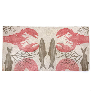 Travertin Untersetzer Lobster 20x40cm