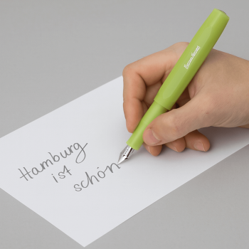 Kaweco, Patronenfüllfederhalter, eckig, Frosted Sport, fine lime, style
