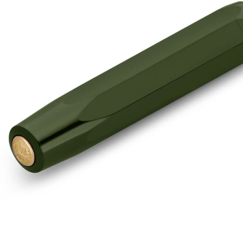 Kaweco, Patronenfüllfederhalter, eckig, Frosted Sport, olivgrün, Kappe