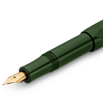 Kaweco, Patronenfüllfederhalter, eckig, Frosted Sport, olivgrün, Feder