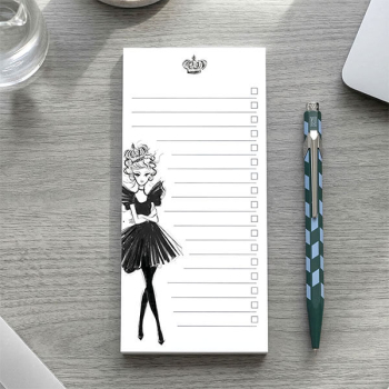 Preview: Kera Till Notizblock to do pad Leo, weiß braun, stryle