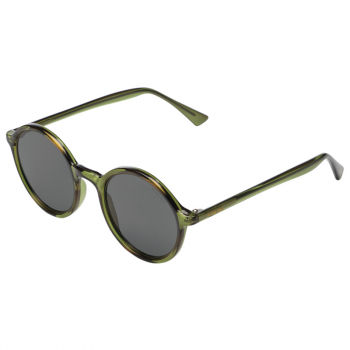 Komono Madison Sonnenbrille Gestell fern grün, rauchgraue Gläser, Seiitenansicht