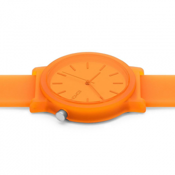 Komono Armbanduhr mono-glow-neon-orange, front