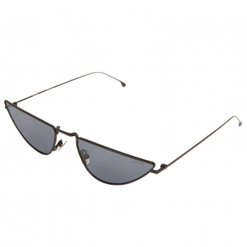 Komono Sonnenbrille Ava schwarz, rauchschwarz getönte Gläser, Seitenansicht