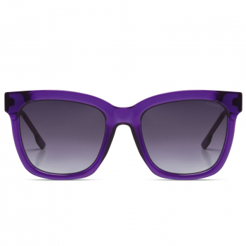 Komono Sunglasses Sue violet solid smoked violet lenses, black , front