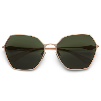 Preview: Komono Sonnenbrille Belle Expidition Galaxy night solid grün getönte Gläserr, front