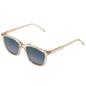 Komono Sunglasses Jay BLUE SANDS, transparent frame, lightblue to yellow lenses, side view