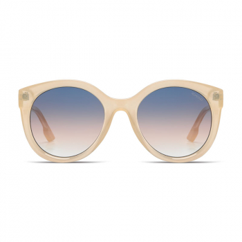 Komono Sonnenbrille Ellis Daffodil, Rahmen creme, Linsen blau-braun verlaufend, Front