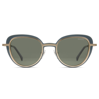 Preview: Komono Sunglasses London, hunter, green, matte gold, front