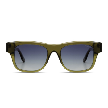 Komono Sunglasses Nolan Moss green, lens ens blue gradient , front
