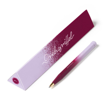 Leuchtturm Kugelschreiber Drehgriffel Nr1 gradient verlaufend portred-lilac front, Verpackung