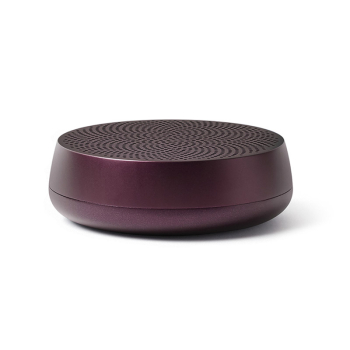 Lexon mini bluetooth lautsprecher Mino L, Alu matt schwarz, front Ansicht
