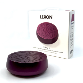 Lexon mini bluetooth lautsprecher Mino L, Alu matt schwarz, mit Geschenkverpackung