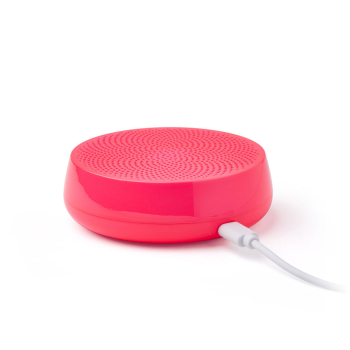 Lexon bluetooth speaker Mino L Alu matte fluo pink with usb cable