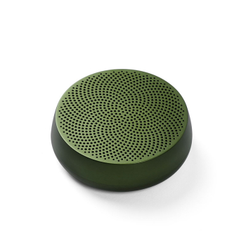 Lexon bluetooth speaker Mino L Alu matte dark green  back view