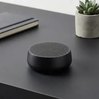 Lexon mini bluetooth lautsprecher Mino Alu matt schwarz, style