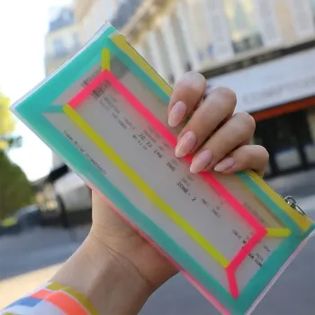 Lightree Travel Wallet, neon Neon Color, Zipp Verschluss, style 2