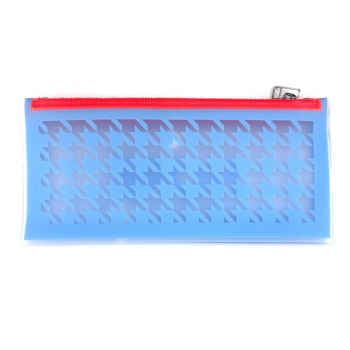 Lightree Pouch Hope, neon Streifen in blau und gelb, Zipp Verschluss