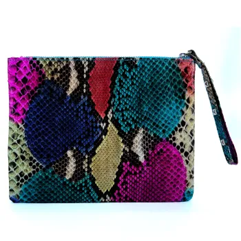 Clutch, Diane Schlangenleder multicolore, back