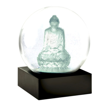 Schneekugel mit Buddha Motiv transparent