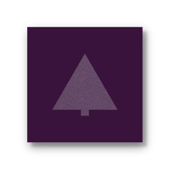 Trixi Gronau Polygon XMAS Tree Glitzerlack violett Weihnachtskarte B6,