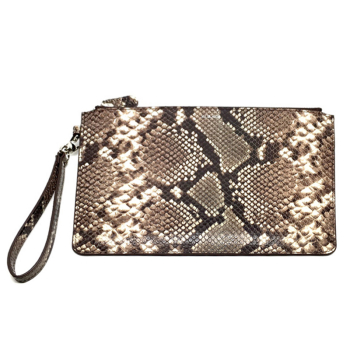 Nurage, Clutch pitone stampato natur, front