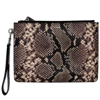 Nurage, Clutch pitone stampato natur, front, Trixi Gronau