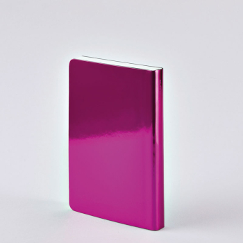 Nuuna Notizbuch, A6, Shiny Starlet pink Metallic Effekt