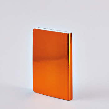 Nuuna Notizbuch, A6, Shiny Starlet orange Metallic Effekt