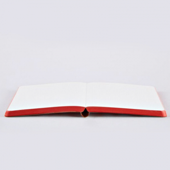 Nuuna, Notizbuch, Flex-Cover aus recyceltem Leder Seiten minidots, rot und weiss, Love Motiv, geöffnet