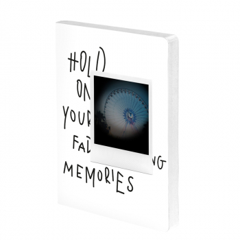 Nuuna • fading Memories THERMO Graphic Notizbuch L  thermo effect cover, schwarz-weiß, front