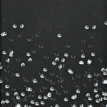Preview: Nuuna, Notebook, Graphic S, NOT ORDINARY S GENESIS flex cover from smooth jeanslabel material minidots pages, black-white, detail