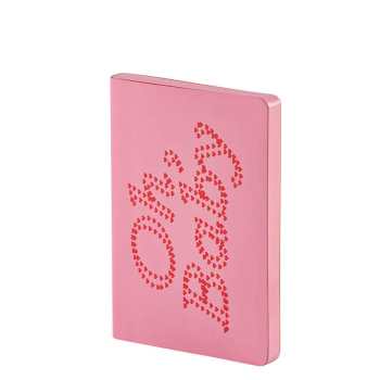 Nuuna, Notebook, Graphic S, Oh Baby flex cover from smooth bonded leather minidots pages, red