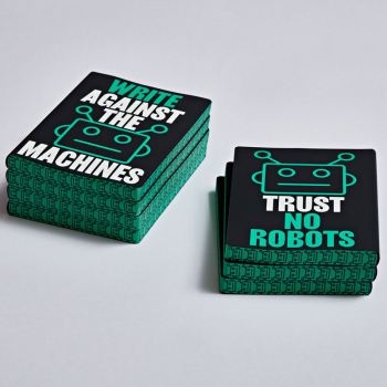 Preview: Nuuna, Notizbuch,Flex-Cover aus recyceltem Leder Seiten Punktraster,schwarz und weiss,Nuuna, Notebook, Flex cover from recyceltem leather doted pages, black& green, WRTE AGAINST THE MACHINES style