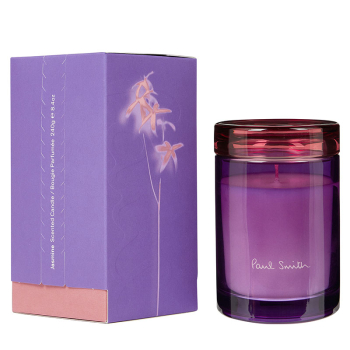 Preview: Paul Smith Duftkerze Jasmine, Glasgefäss, violet-rot mit Verpackung