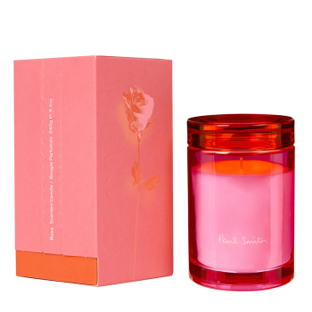 Preview: Paul Smith Duftkerze ROSE, Glasgefäss, rosa-rot mit Verpackung