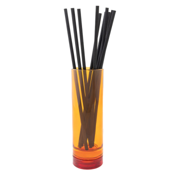 Paul Smith Diffuser Bookworm,,Glasgefäss, sonniges orange- rot, detail