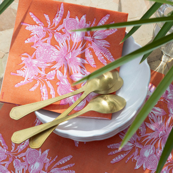 Preview: Paviot, Serviette, bedruckt mit FRUITS EXOTIQUE orange, style